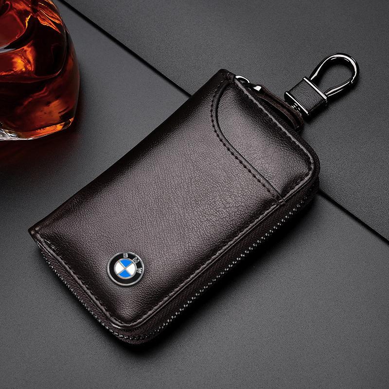 Car Leather Key Bag Keychain Case Storage Cover For BMW E39 E90 E91 E53 E60 E46 E63 F35 F34 F20 F82 G28 G30 G20 G60 Accessories
