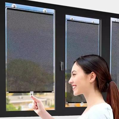 Pare-soleil rétractable automatique, rideau de maison, protection solaire, isolation thermique, sans poinçon, volet roulant occultant, confidentialité au bureau