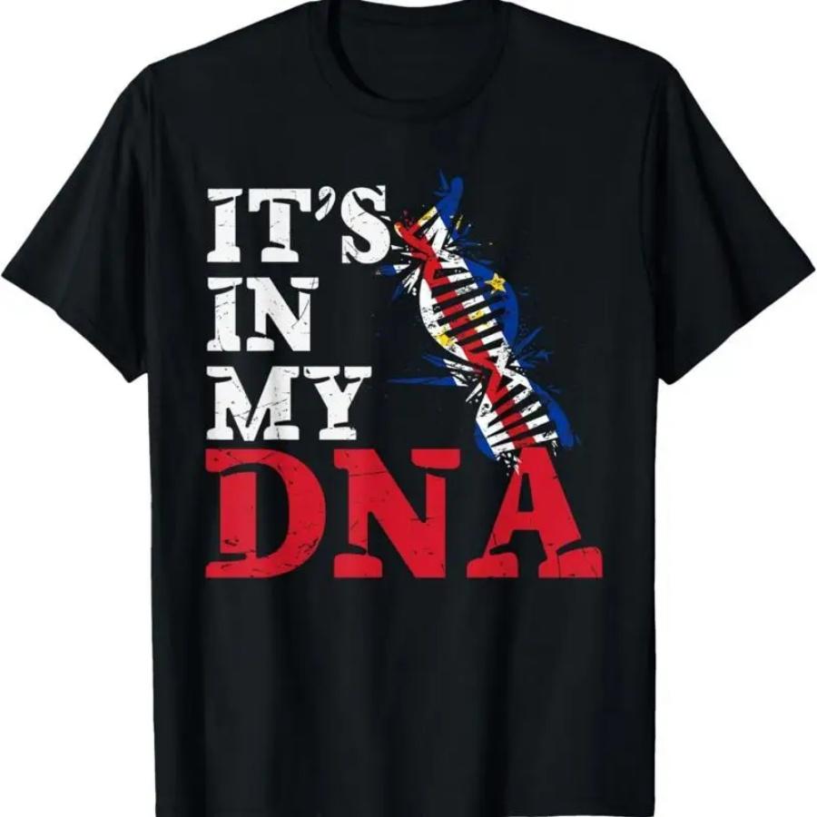 Cabo Verde Its in my DNA Verdean flag Cape T Shirt S чёрный