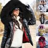 Women Warm Jackets Coats Thick Fur Hooded Zipper Long Sleeve Casual Fashion Winter S-4XL