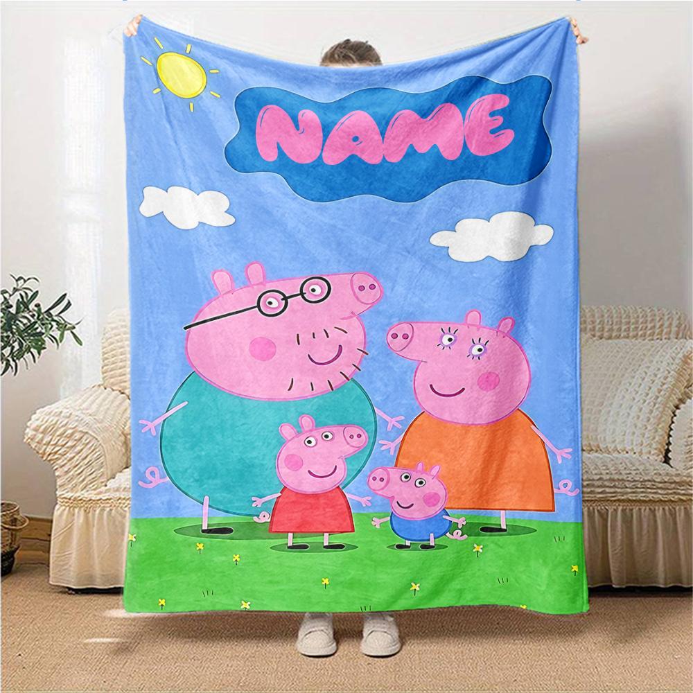 Custom Name Dreamy Friends Adventure blanket for Couch & Bed, Plush Cozy Fuzzy Blanket Super Soft & Warm Blankets for Fall and Winter. 0908125