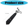 Adjustable Pre Tied Vintage Neck Tie Student Uniform Metal Arrows Chain Tie For Punk Rock Outfit Anime Cosplay Accessory