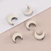 5-10pcs Stainless Steel Moon Shape Beads Gold Color Spacer Beads for Bracelet Necklace DIY Jewelry Making Findings Wholesale