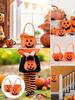 1-50PCS Halloween 3D Ghost Face Pumpkin Bucket Portable Candy Tote Bag Trick or Treat Halloween Party Decoration Supplies