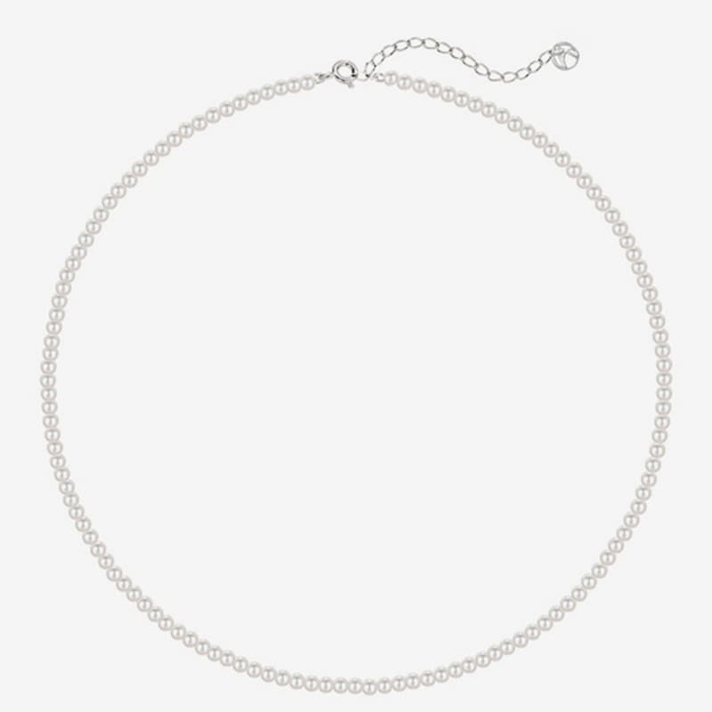 ATTICA [S925] Raw Essential Classic 3mm Pearl Necklace.nas027