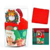Unique Cake Shaped Coral Fleece Towel Sweet Cone Box,Christmas Eve New Year's Eve Company Event Gift Companion Gift