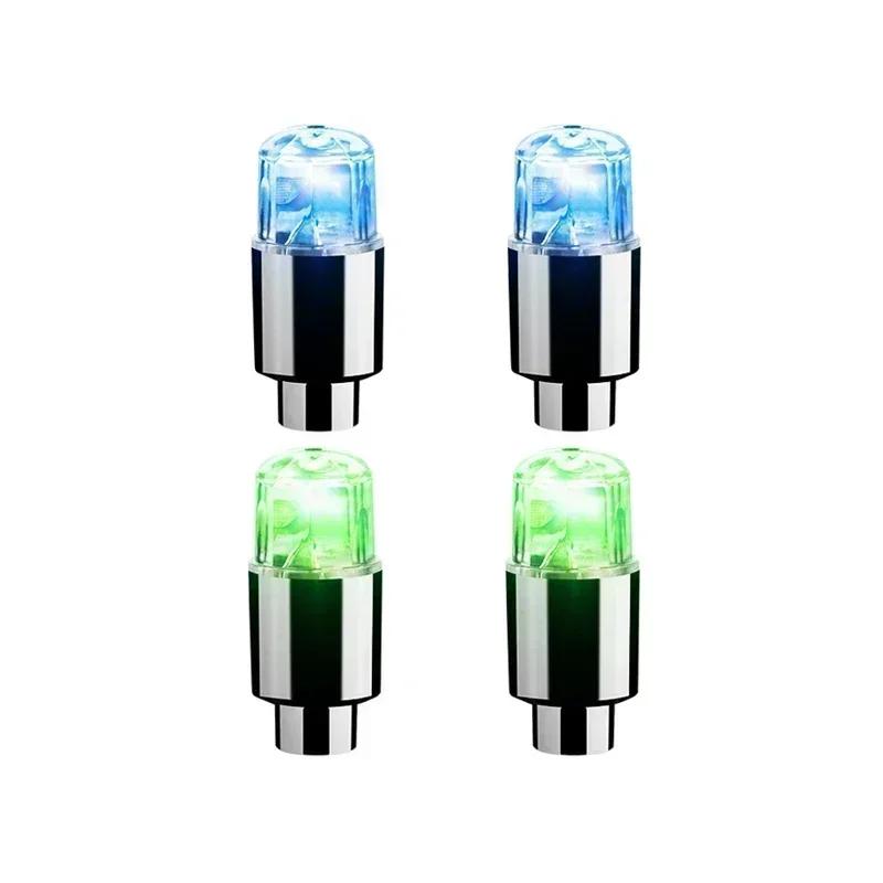 2/10pc Tire Valves Cap LED Lights Universal Car Motorcycle Bicycle Tyre Hub Motion Sensor Glowing Bulbs Cycling Lamp Accessories