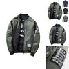Premium Quality Mens Jacket Ma1 Army Smiling Face Reversible Bomber Jacket Coat