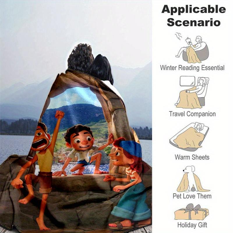1 Stück, Lucas Abenteuer: Heimdekor-Decke Perfekt für Sofa, Bett, Reisen, Camping, Auto