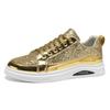 Men's Sneakers New Luxury Fashion Skateborad Shoes Glitter Casual Shoes Men Platform Vulcanize Shoes Big Size Tenis