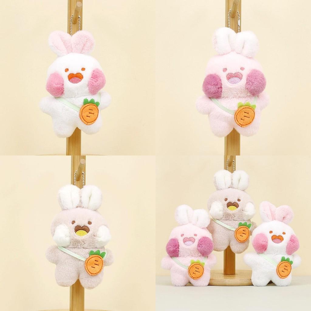Adorable Plush Bunny Keychain Soft Stuffed Rabbit For Handbags And Backpacks