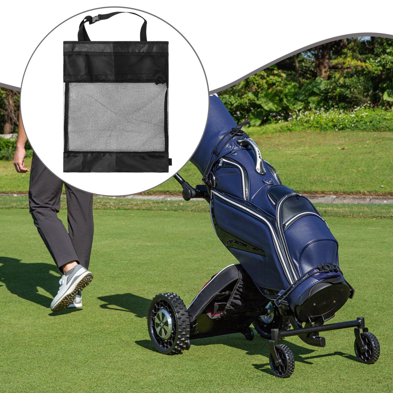 

Mesh Organizer Bag Golf Push Cart Storage Holder Club Headcovers Umbrella Gift Golfs Balls