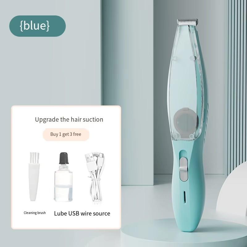 

BEPAN 2 in 1 Professional Hair Clipper Dogs With Vacuum Cleaner For Pet Grooming Kit Cat Shaving Feet Hair Pusher Dog Trimmer