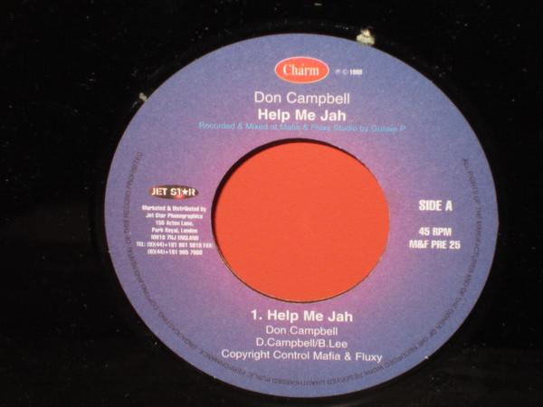 

7inch Record DON CAMPBELL Help Me Jah MFPRE25 Charm UK Reggae Ska Dub Used
