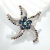 Baroque Luxury Starfish Design Brooch for Men and Women Jewelry Accessories Wedding Holiday Party Gift