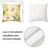 Yellow Checkered Daisy Patterned Decorative Cushions Polyester pillowcase, sofa decorative cushion cov Headboard Pillow