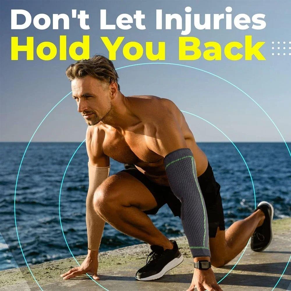 Spandex Compression Arm Sleeves Wear-resistant Breathable Arm Pad  Basketball Volleyball