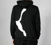 PUMA Puma Cougar Large Logo Knitted Hoodie Men’s Black