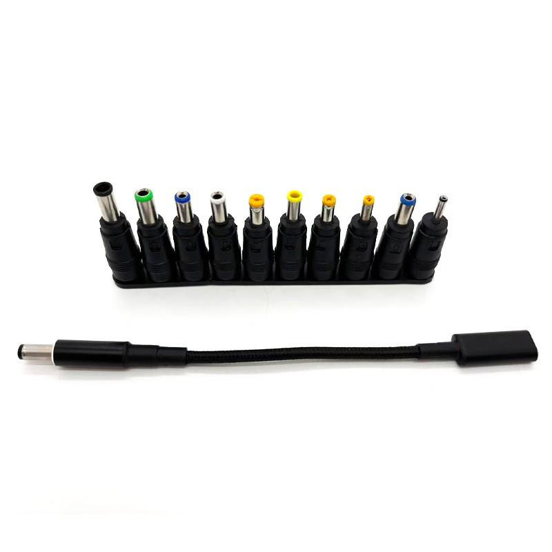 100W PD Fast Charging Cable USB-C to DC 5.5mm Adapter for Universal Laptops