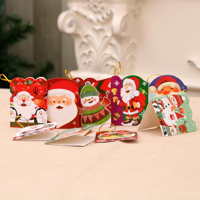 Christmas Scene Decorations: Mini Trees & Greeting Cards