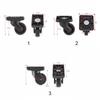 Black Luggage Universal Wheel Caster Plastic Trolley Suitcase Universal Wheel Repair Wear-resistant Trolley Bag Universal Wheel