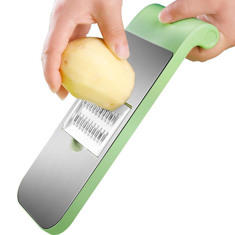 Fashion Household Multifunctional Kitchen Vegetable Cutter. Dicing and Shredding Stainless Steel Hand-guard Slicing Planer