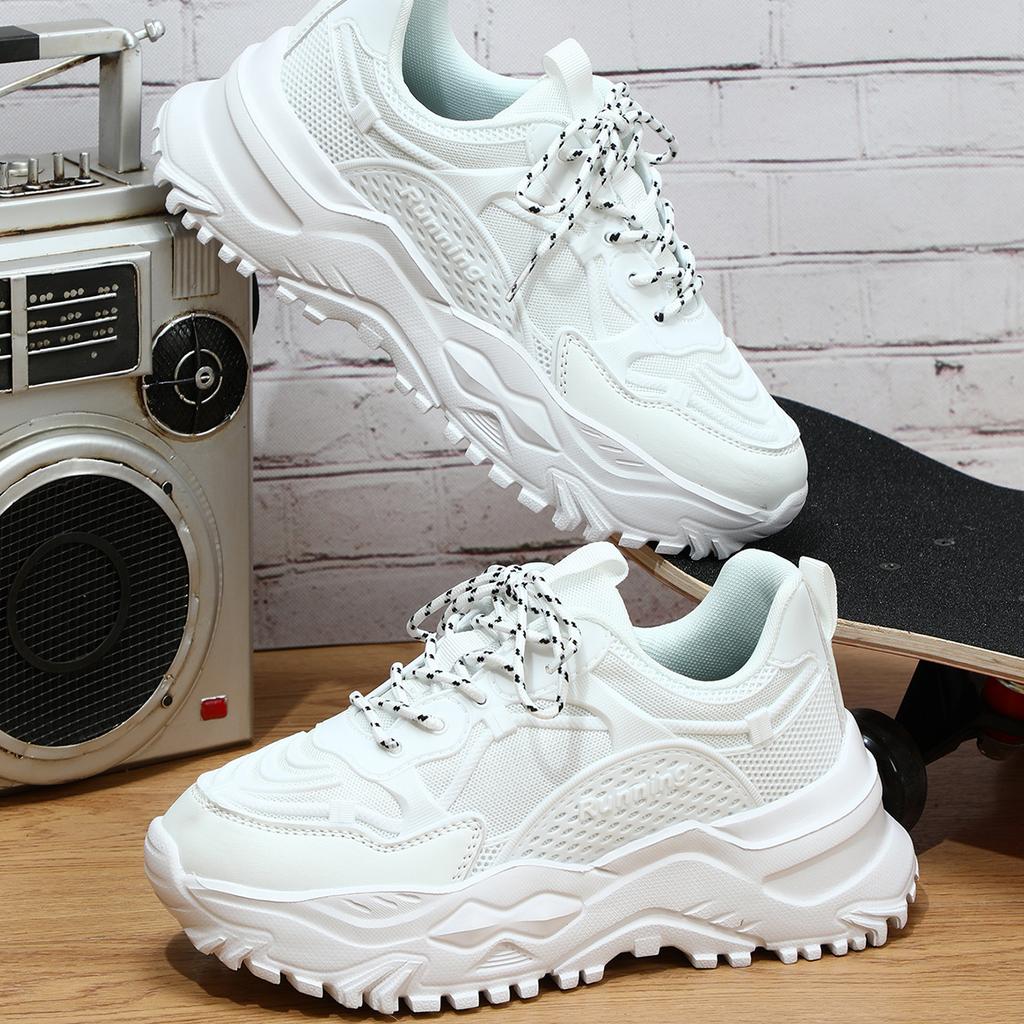 Platform dad shoes Jinjiang cold sticky shoes casual sports shoes soft sole comfortable outdoor trendy shoes