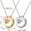 hot! Creative Moon and Sun Shape with I LOVE YOU Letter Pendant Necklace Fashion Elegant Couple Necklace