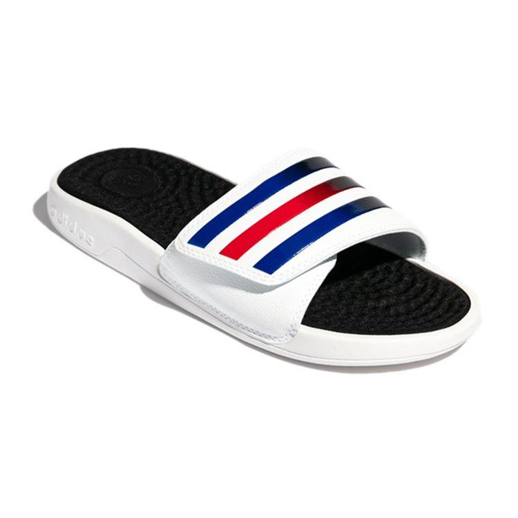 Adidas Adissage Casual Comfortable Rubber Sole Non-Slip Slide Sandals Unisex Footwear White Blue Red FY8152