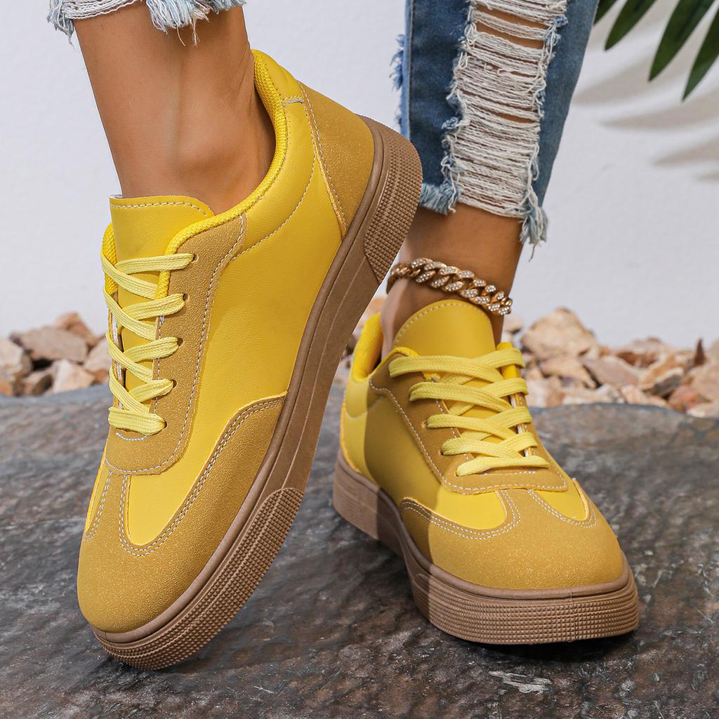 Fashion Shoes Woman 2025 Trend Casual Sneakers Comfortable Lace Up Flats Tennis Shoe Breathable Walking Jogging Shoe Zapatillas