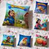 Township Game Cushion Cover Premium Comfort Reversible Pillow Cove -Two In One Design for Any Room & Car Interior