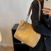 New simple suede shoulder bag women's tote cloth