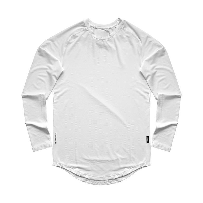 Men's Quick-Dry Mesh Raglan Long-Sleeve T-Shirt - Versatile for Spring & Autumn Fashion