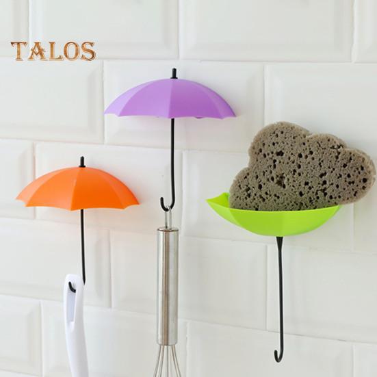 Umbrella Wall Hooks Purse Key Hangers Simple Installation Multi-Color Versatile 3D Adhesive Decorative Hanging Hooks