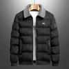 Winter Plush and Thick Lapel Corduroy Jacket for Men's Youth Warm Jacket Urban Jacket