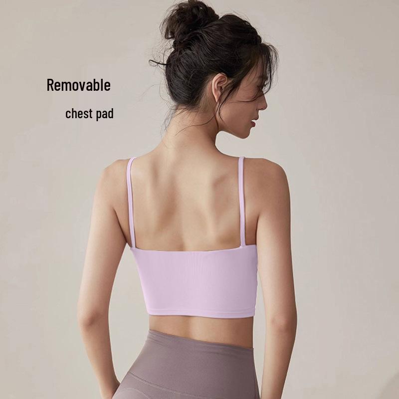 Women s Shockproof Push-Up Yoga Vest with Chest Pads for Pilates Fitness XL