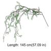 Simulated Green Artificial Black Bone Vine Evergreen Flexible Fake Hanging Ivy Plants Built-in Wire DIY Ornamental Vines Garden