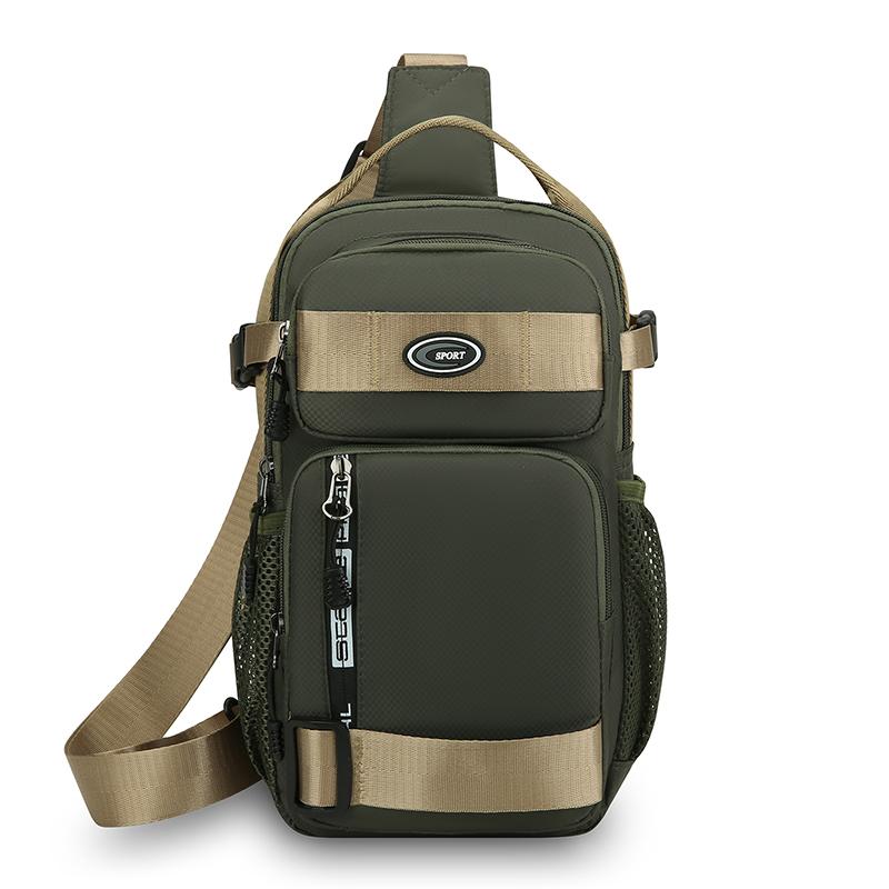Multifunctional Men's Chest Bag Outdoor Cycling Sports Crossbody Bag Lightweight Shoulder Bag