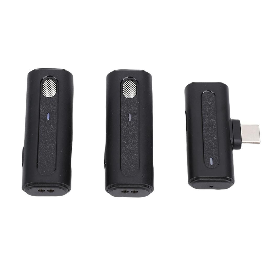 Lavalier Microphone System USB C Wireless Lapel Mic for Camera PC Smartphone Interview Recording Video Live Streaming