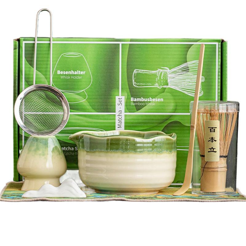 1/4/5/7 Pieces Song Dynasty Matcha Bowl Beating Matcha Tools Matcha Brush Point Japanese Tea Bowl Mixer Tea Bowl, Kiln Change
