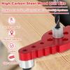 New Self Centering Scriber Dowel Jig Kit Aluminum Alloy Vertical Pocket Hole Drilling Jig Precise Wood Dowel Drill Guide