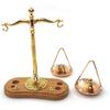 1PC Dollhouse Mini Balance Scales with 6 Weights, 1: 12 Scale Retro Mini Justice Scale Model, Dollhouse Scenes Cake Decoration