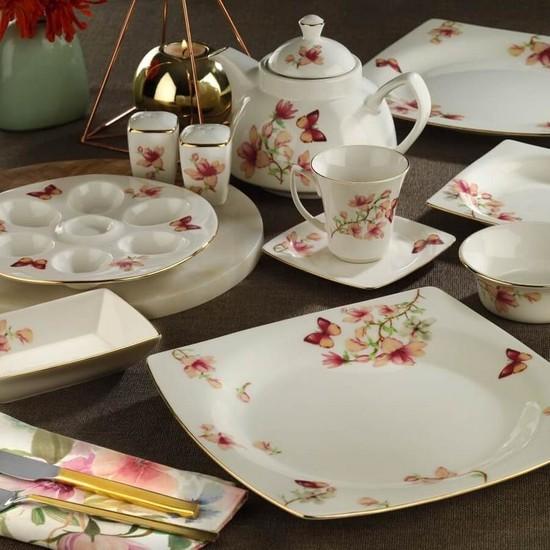 

Kütahya Porcelain Bone Mare 36 штук 9955 Набор для завтрака с узором