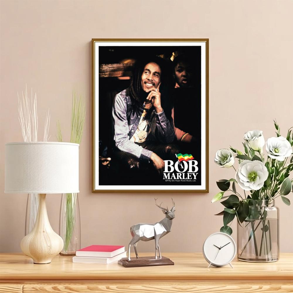 Bob Marley One Love Reggae Music Vibes 5D Diamond Painting Round Diamond Rhinestones Mosaic Diamond Embroidery Wall Paintings Rhinestones Gift Framele