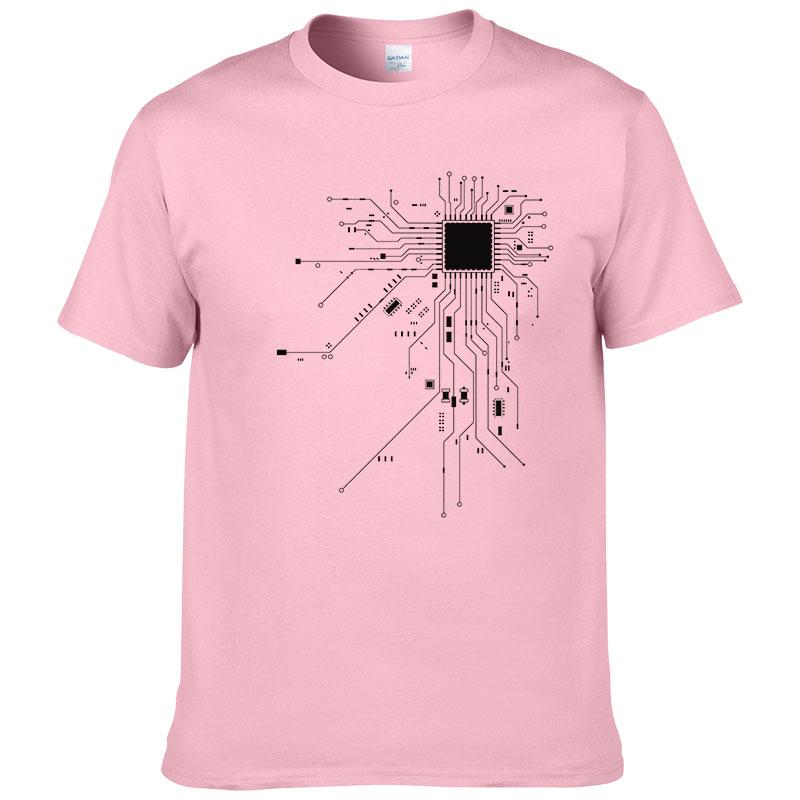 

CPU Processor Circuit Diagram T Shirt 2023 Men Summer Cotton Tshirt Mens Funny Tops Fashion Brand Tees 303 M