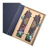 Japanese Style Wooden Bookmarks Set of 2, Cute Tassel Bookmark with Bird and Flower Design, Elegant Wood Carving Craft for Book Lovers, Gift Boxed
