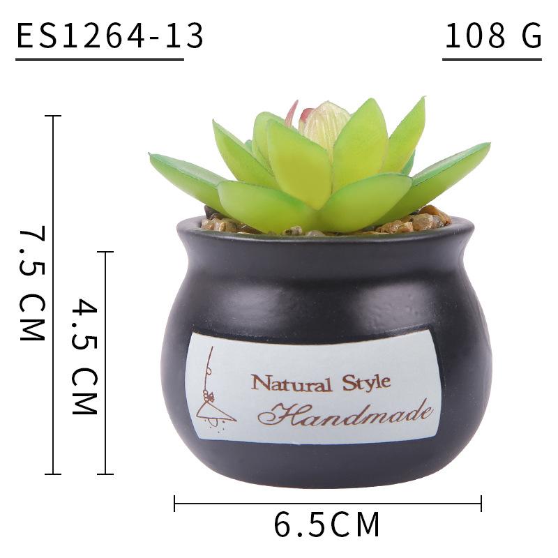 Home Decoration Simulation Succulent Plant Cement Bonsai, Fake Succulent Potted Plant, Mini Simulation Succulent Potted Plant