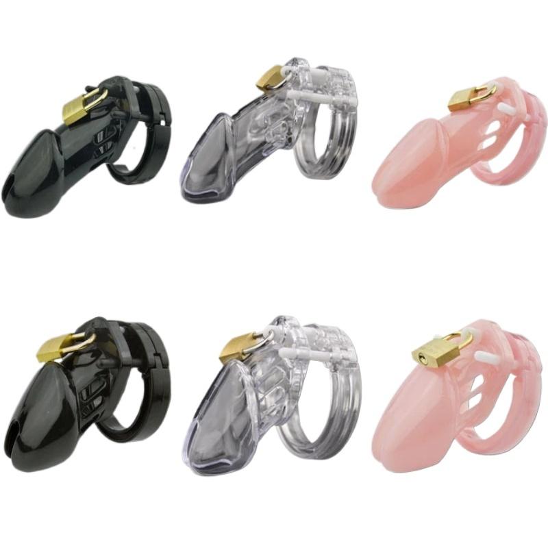 Male Chastity Cage Device Small/Standard Cock Cage with Rings Erotics Urethral Brass Lock Locking Sex Toys for Men Adults