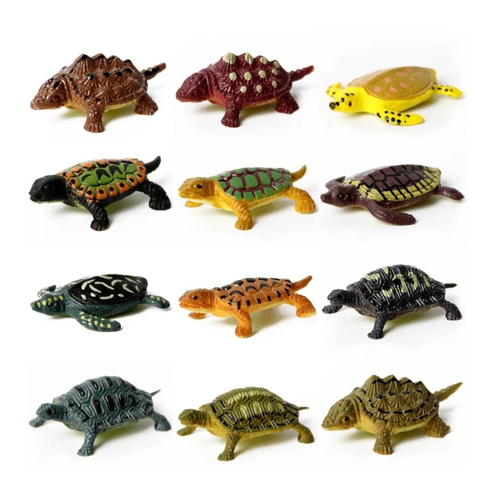 Simulation Plastic Animal Figurines Collection - Marine, Land & Insect Animals Miniature Set Toy for Kids Gift Playset Model