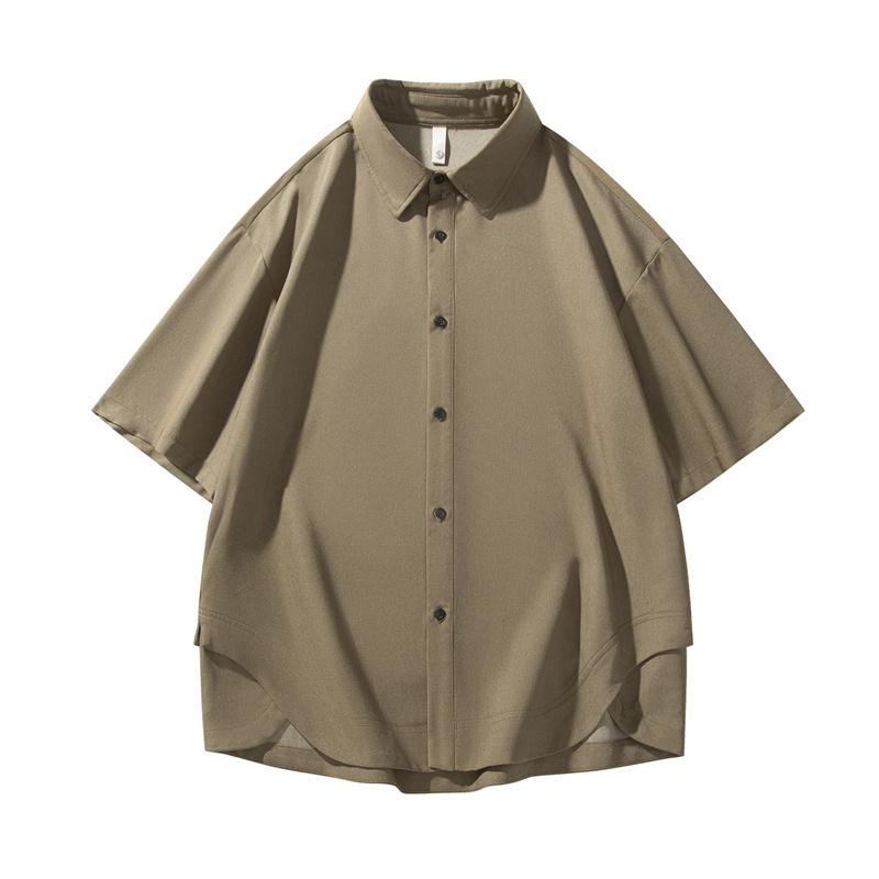 Summer Collar Men s Short Sleeved Shirt Casual Business Shirt 3XL